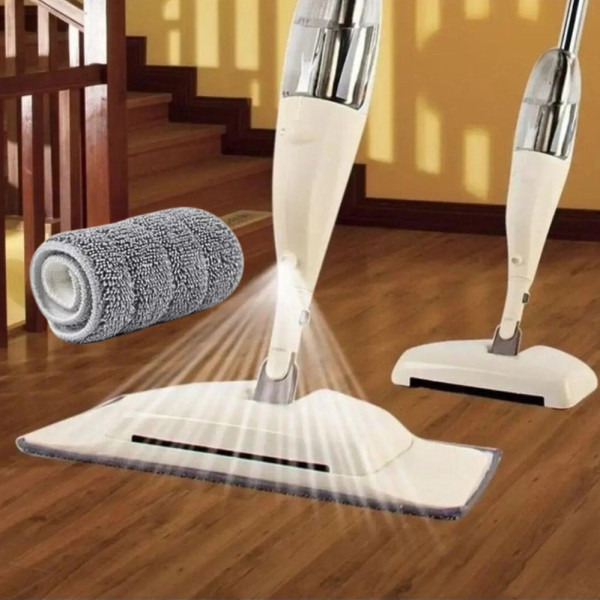 Спрей швабра для підлоги з розпилювачем портативна Water Spray Mop 2 в 1 з мікрофіброю