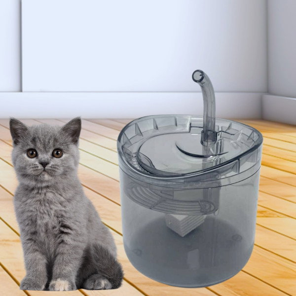 Поїлка фонтан Pet Fountain 1,5л для домашніх тварин автоматична зі змінним фільтром