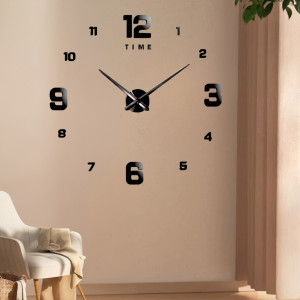 Настенные самоклеющиеся 3D часы на батарейках Diy Clock Сделай сам для кухни гостинной