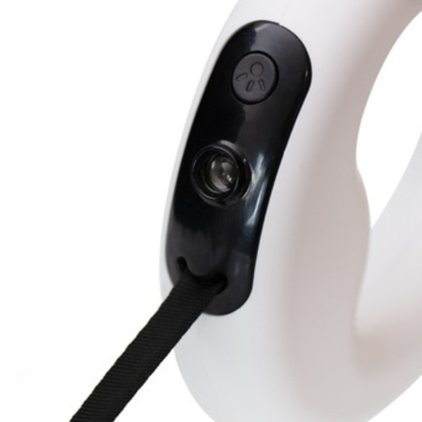 Повідець рулетка для собак 3 м Hands Free Х10 Кругла ручка кільце з вбудованим ліхтариком Повідець рулетка для собак 3 м Hands Free Х10 Кругла ручка кільце з вбудованим ліхтариком