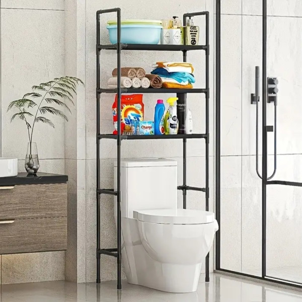 Металевий стелаж над унітазом Toilet Rack AY2035 Полиця органайзер підлогова для туалету 152х47х26смМеталевий стелаж над унітазом Металевий стелаж над унітазом Toilet Rack AY2035 Полиця органайзер підлогова для туалету 152х47х26смМеталевий стелаж над унітазом