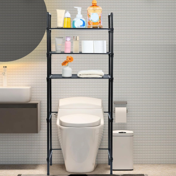 Металевий стелаж над унітазом Toilet Rack AY2035 Полиця органайзер підлогова для туалету 152х47х26смМеталевий стелаж над унітазом Металевий стелаж над унітазом Toilet Rack AY2035 Полиця органайзер підлогова для туалету 152х47х26смМеталевий стелаж над унітазом