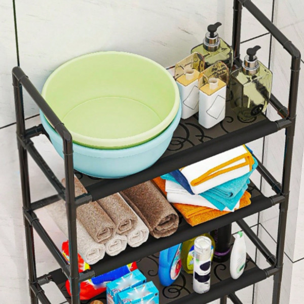 Металевий стелаж над унітазом Toilet Rack AY2035 Полиця органайзер підлогова для туалету 152х47х26смМеталевий стелаж над унітазом Металевий стелаж над унітазом Toilet Rack AY2035 Полиця органайзер підлогова для туалету 152х47х26смМеталевий стелаж над унітазом
