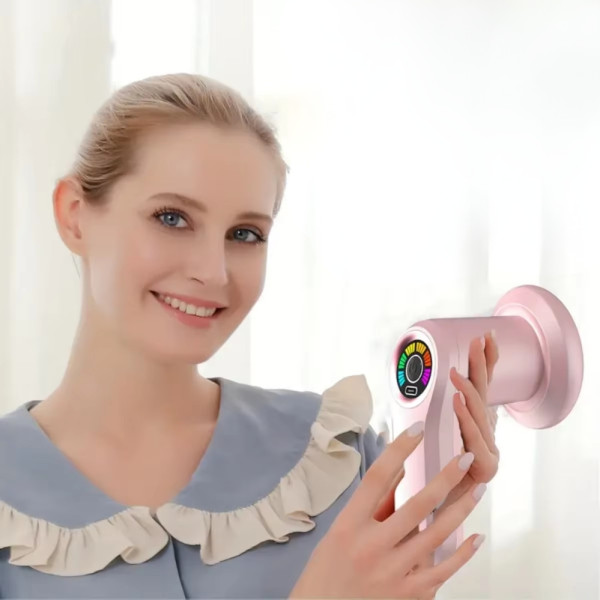 Ручний акумуляторний масажер Massager YX-720 з 5 насадками портативний бездротовий для всього тіла