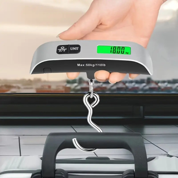 Ручні ваги електронні для багажу з підсвічуванням Electronic Luggage Scale Кантер електронний цифровий до 50 Ручні ваги електронні для багажу з підсвічуванням Electronic Luggage Scale Кантер електронний цифровий до 50