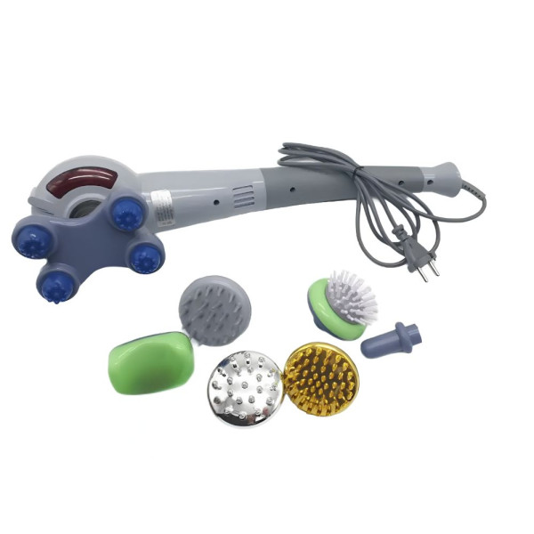 Масажер ручний вібраційний для тіла Magic massager 7 в 1 від целюліту
