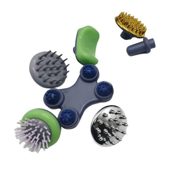 Масажер ручний вібраційний для тіла Magic massager 7 в 1 від целюліту