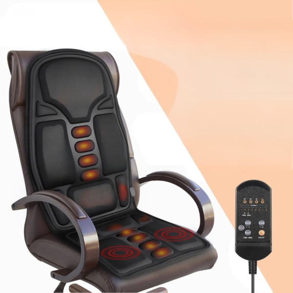Автомобільна накидка на крісло Robotic Cushion Massage з підігрівом та пультом чорна