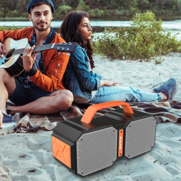 Портативна бездротова Bluetooth колонка BUGANI M83Р 60 Вт Потужна USB FM стерео бумбокс акустика Портативна бездротова Bluetooth колонка BUGANI M83Р 60 Вт Потужна USB FM стерео бумбокс акустика