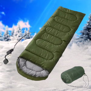 Спальный мешок с подогревом от USB 2 м водонепроницаемый спальник до -10°С в чехле