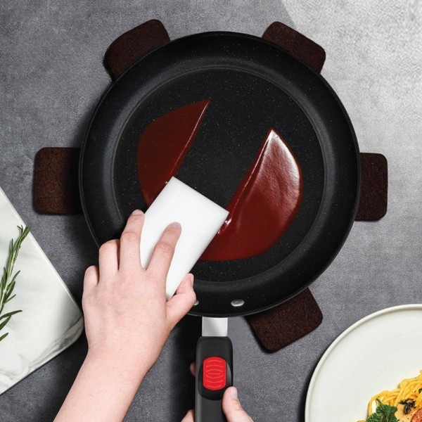 Набор посуды с антипригарным покрытием 3в1 Кастрюля с прямой и WOK сковородками Набор посуды с антипригарным покрытием 3в1 Кастрюля с прямой и WOK сковородками
