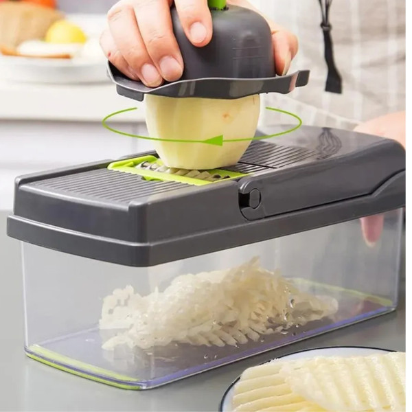 Овощерезка многофункциональная с насадками 14в1 Veggie Slicer терка мультислайсер набор для нарезки овощей и фруктов Овощерезка многофункциональная с насадками 14в1 Veggie Slicer терка мультислайсер набор для нарезки овощей и фруктов