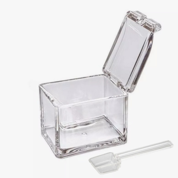 Набор контейнеров для хранения специй Crystal seasoning box Баночки для приправ на подставке 4 шт