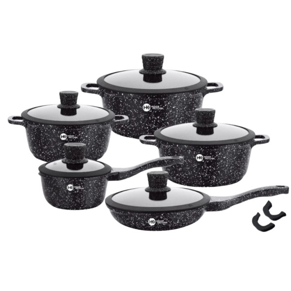 Набор кастрюль с сотейником и сковородкой Higher Kitchen НК316 с антипригарным покрытием для всех типов плит
