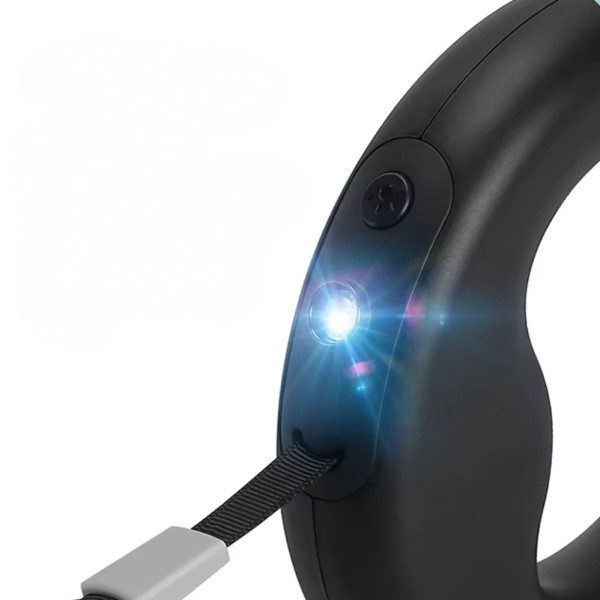 Повідець рулетка для собак 3 м Hands Free Х10 Кругла ручка кільце з вбудованим ліхтариком Повідець рулетка для собак 3 м Hands Free Х10 Кругла ручка кільце з вбудованим ліхтариком