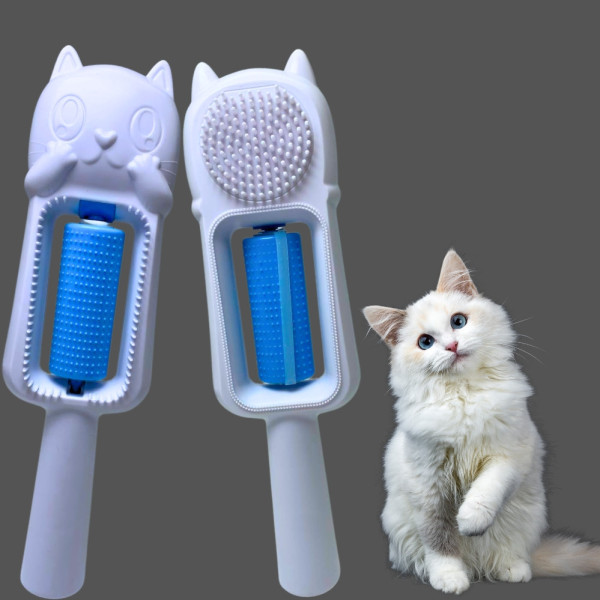 Щетка для вычесывания домашних животных Pet brus Расческа для сухого и влажного груминга 4в1 Щетка для вычесывания домашних животных Pet brus Расческа для сухого и влажного груминга 4в1
