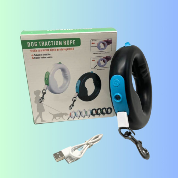 Повідець рулетка для собак 3 м Hands Free Х10 Кругла ручка кільце з вбудованим ліхтариком Повідець рулетка для собак 3 м Hands Free Х10 Кругла ручка кільце з вбудованим ліхтариком