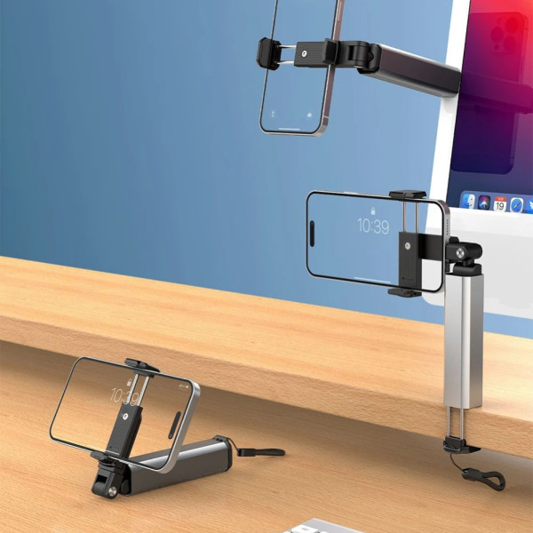 Универсальный держатель для телефона Collapsible Telescopic Bracket S621 дорожная складная мини подставка на стол полку Универсальный держатель для телефона Collapsible Telescopic Bracket S621 дорожная складная мини подставка на стол полку
