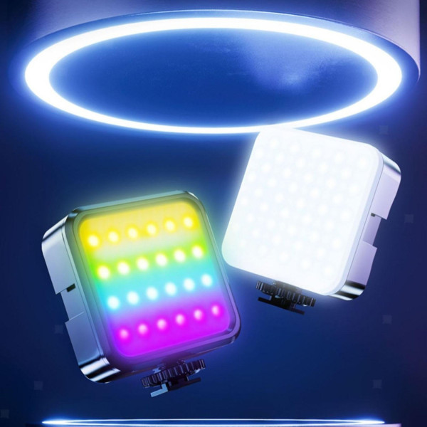 Аккумуляторный накамерный видеосвет AY-83 RGB светодиодная цветная мини лампа с прищепкой для фото и видео Аккумуляторный накамерный видеосвет AY-83 RGB светодиодная цветная мини лампа с прищепкой для фото и видео