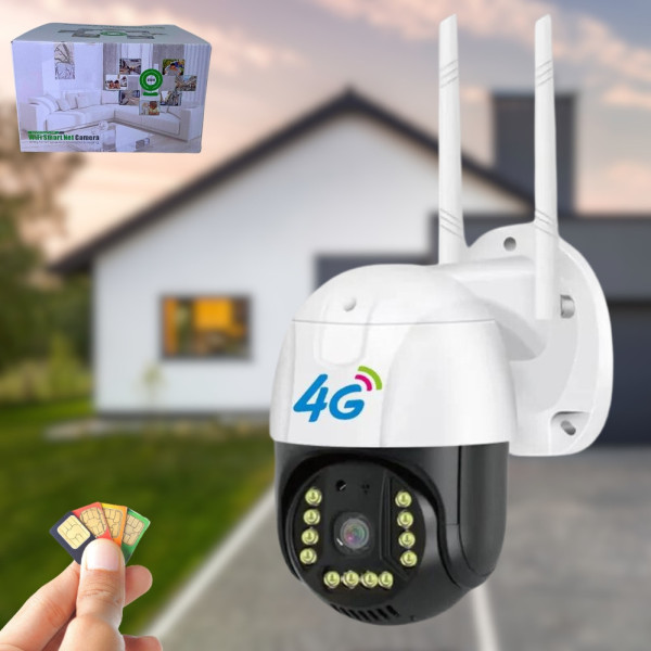 Поворотна камера зовнішнього відеоспостереження C15X-H-4G Sim V380 PRO Вулична відеокамера IP 66 з нічною зйомкою Поворотна камера зовнішнього відеоспостереження C15X-H-4G Sim V380 PRO Вулична відеокамера IP 66 з нічною зйомкою