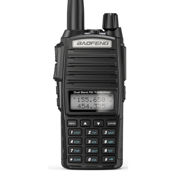 Портативная рация Baofeng UV 82 аккумуляторная двухдиапазонная радиостанция для связи