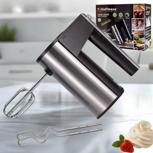 Ручной электрический миксер 600Вт HM-8836 Hoffmans Electronics 5 скоростей и 4 насадки кухонный для дома