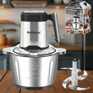 Измельчитель электрический 1800Вт Hoffmans Electronics НМ-8832 с металлической чашей 3.5л универсальный чоппер