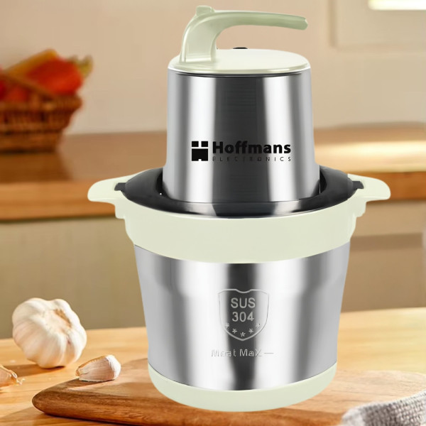Электрический измельчитель НМ-8875 Hoffmans Electronics 4800Вт с металлической чашей 5л универсальный чоппер Зелёный