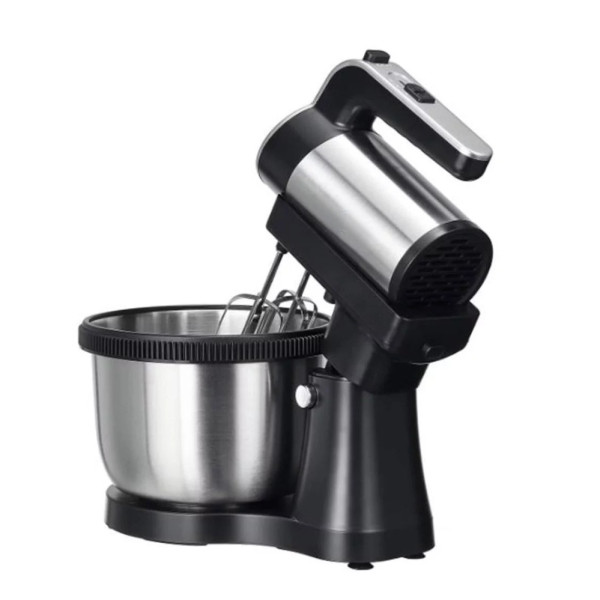 Миксер кухонный 1600W Hoffmans HM-6631 с вращающейся чашей 4.5л и подставкой 5 режимов ручной Чёрный Миксер кухонный 1600W Hoffmans HM-6631 с вращающейся чашей 4.5л и подставкой 5 режимов ручной Чёрный