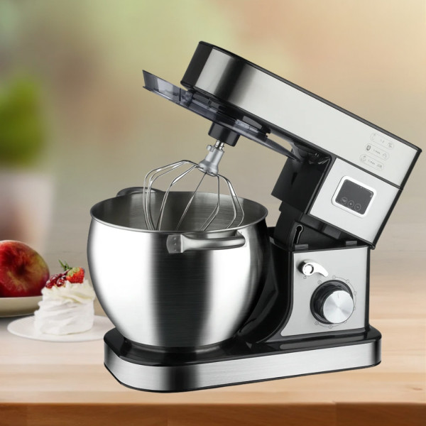 Кухонный тестомес Hoffmans HM-8081 с дисплеем и 3 насадками 2000W многофункциональный планетарный миксер 12л