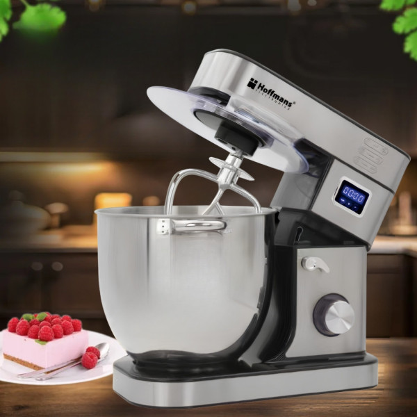 Тестомес кухонный Hoffmans HM-8082 2000W с 3 насадками для дома многофункциональный планетарный миксер 15л Тестомес кухонный Hoffmans HM-8082 2000W с 3 насадками для дома многофункциональный планетарный миксер 15л