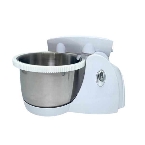 Миксер кухонный 1000W Hoffmans HM-6630 с вращающейся чашей 3л и подставкой 6 режимов ручной Белый