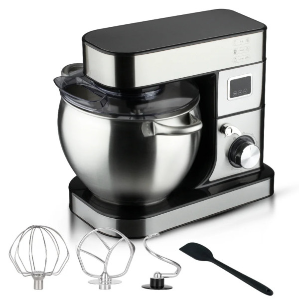 Кухонный тестомес Hoffmans HM-8081 с дисплеем и 3 насадками 2000W многофункциональный планетарный миксер 12л Кухонный тестомес Hoffmans HM-8081 с дисплеем и 3 насадками 2000W многофункциональный планетарный миксер 12л