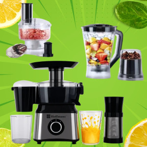 Кухонный комбайн 10в1 Hoffmans Electronics HM-1267 Соковыжималка кофемолка блендер измельчитель 1200W