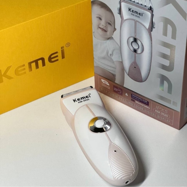 Машинка для стрижки волос детская Kemei KM-3520 аккумуляторная с насадками Машинка для стрижки волос детская Kemei KM-3520 аккумуляторная с насадками