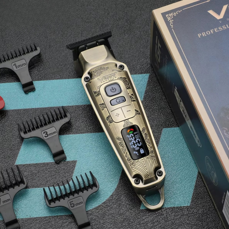 Набор для стрижки волос и бороды с насадками 3в1 VGR V- 642