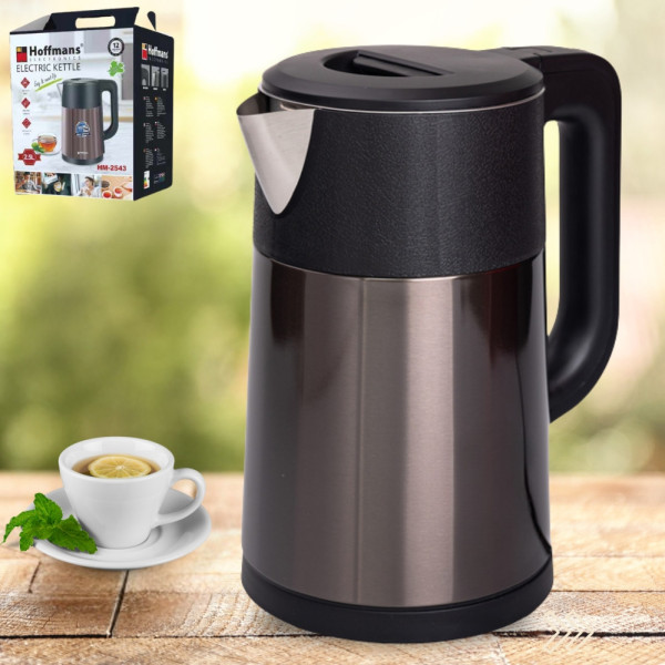 Электрочайник 2,5 л металлический Hoffmans Electronics HM-2543 Электрический чайник для дома 1800W