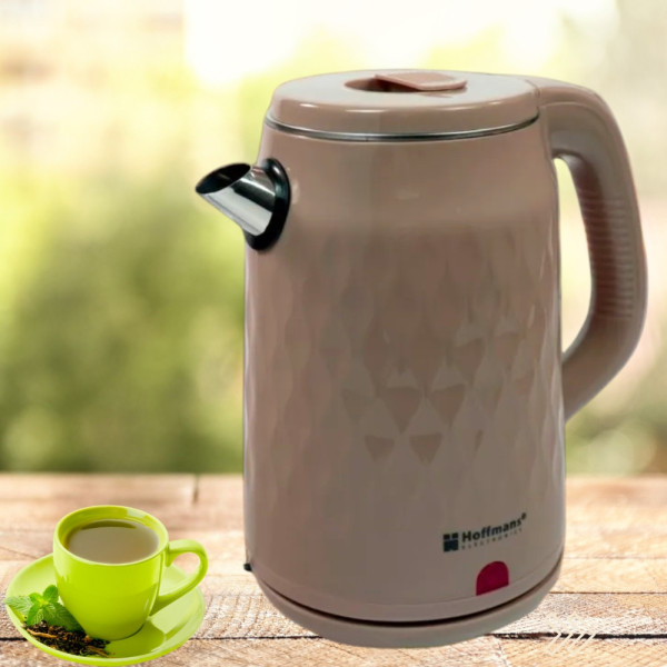 Электрический чайник 2,5 л  Hoffmans Electronics HM-2542 Электрочайник для дома 2000W Бежевый