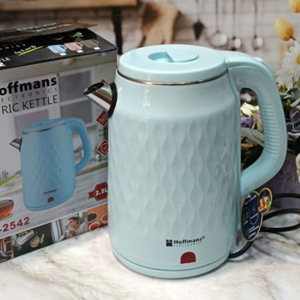 Электрочайник 2,5 л Hoffmans Electronics HM-2542 Электрический чайник для дома 2000W Голубой