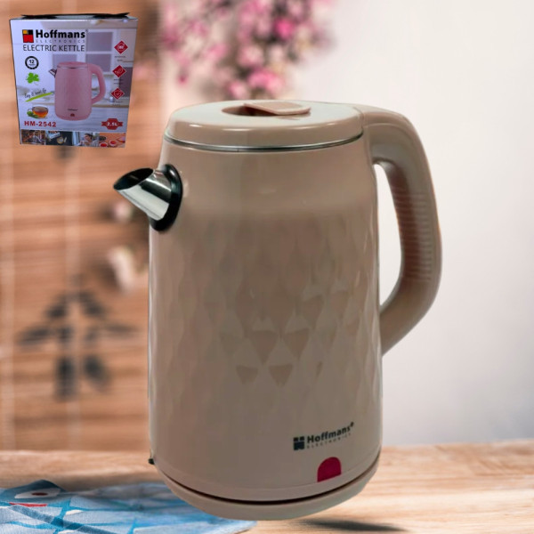 Электрический чайник 2,5 л  Hoffmans Electronics HM-2542 Электрочайник для дома 2000W Бежевый