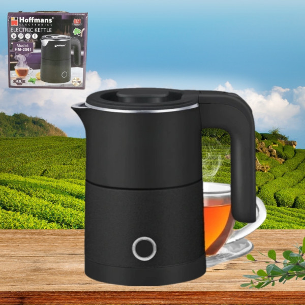 Чайник электрический 0,8 л Hoffmans Electronics HM-2561 Электрочайник для дома 1000W Черный