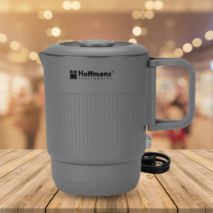 Чайник электрический складной 800мл Hoffmans Electronics HM-2560 Дорожний быстрозакипающий 3в1 чайник кастрюля чашка 1200W Серый