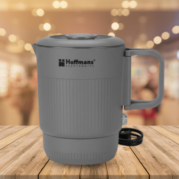 Чайник электрический складной 800мл Hoffmans Electronics HM-2560 Дорожний быстрозакипающий 3в1 чайник кастрюля чашка 1200W Серый