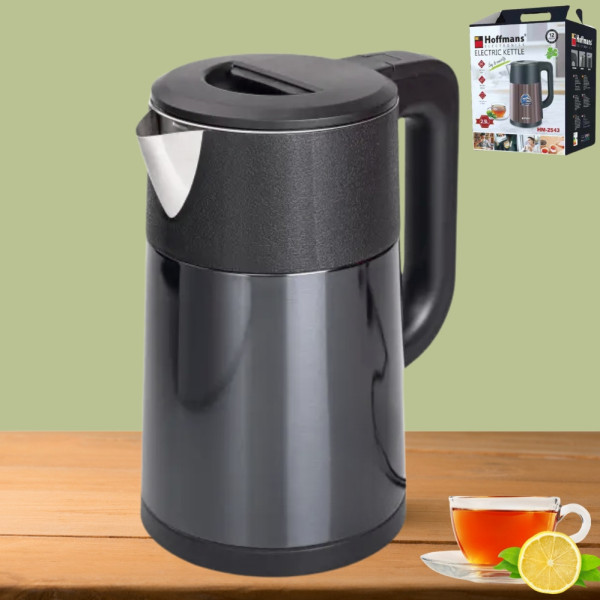 Электрический чайник 2,5 л металлический Hoffmans Electronics HM-2543 Электрочайник для дома 1800W Синий