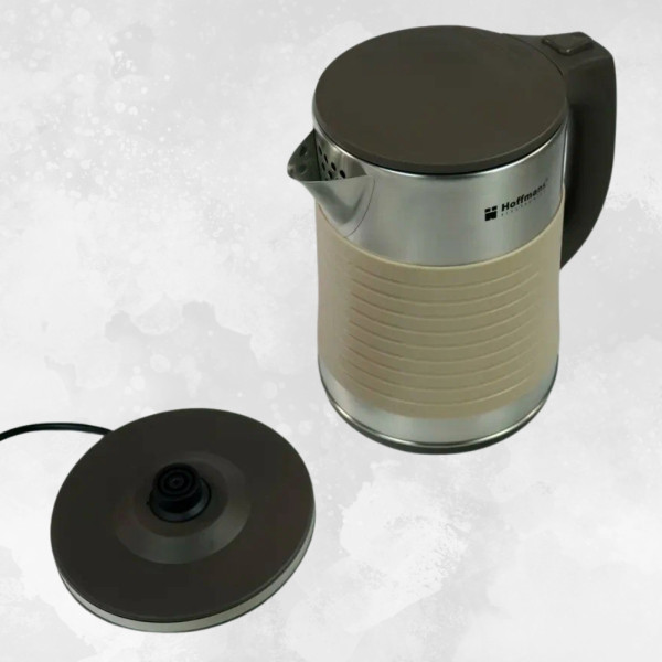Электрочайник 2,5 л металлический Hoffmans Electronics HM-2545 Электрический чайник для дома 2000W Бежевый