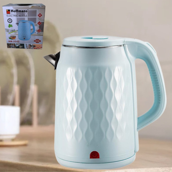 Электрочайник 2,5 л Hoffmans Electronics HM-2542 Электрический чайник для дома 2000W Голубой