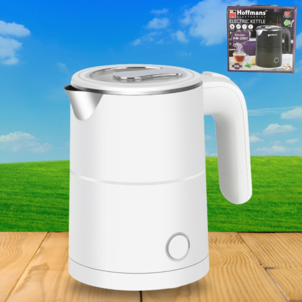 Электрический чайник 0,8 л Hoffmans Electronics HM-2561 Электрочайник для дома 1000W Белый