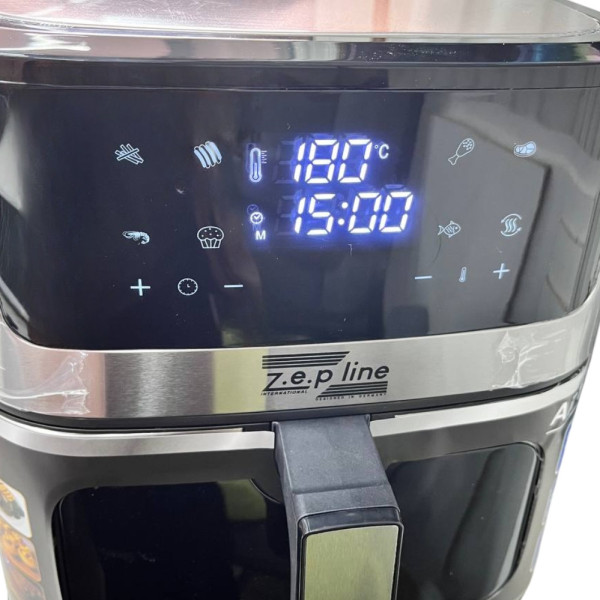 Аерофритюрниця сенсорна з 2 тенами ZP-109А аерогриль 10.5л з таймером та знімною чашею для дому 3500W Аерофритюрниця сенсорна з 2 тенами ZP-109А аерогриль 10.5л з таймером та знімною чашею для дому 3500W