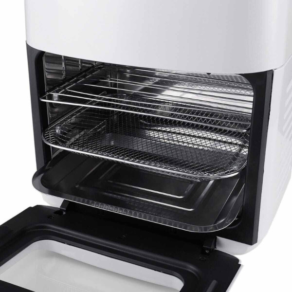 Аэрофритюрница безмасляная 3в1 гриль сушка для фруктов овощей 3500W Zepline ZP-111 мультипечь 15л Белая