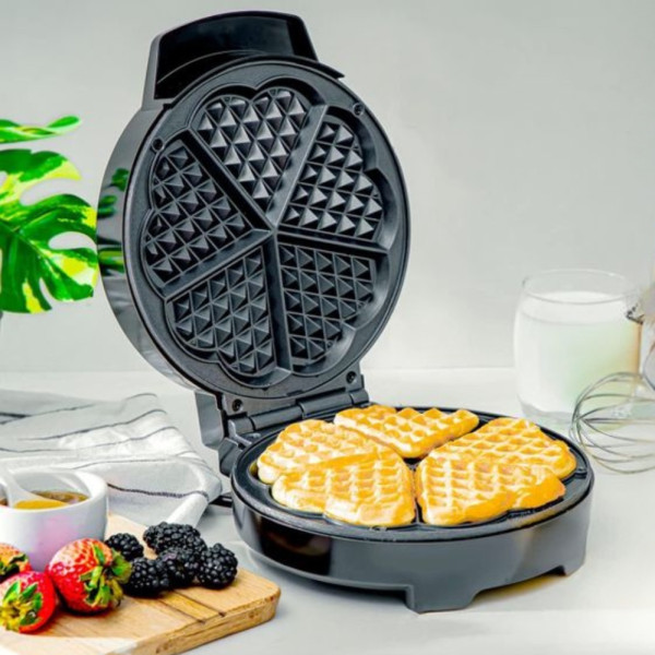 Вафельница электрическая Hoffmans HM-3024 Электровафельница с антипригарным покрытием 1000W для домашних вафель Вафельница электрическая Hoffmans HM-3024 Электровафельница с антипригарным покрытием 1000W для домашних вафель